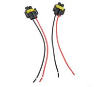2pcs H11 H8 Female Socket Wiring Harness Adapter For Fog Light Headlight Bulb Extension Replacement Fit H9 880 886 889