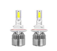 2pcs H13 / 9008 C6 COB LED Car Headlight Kit Hi or Lo Light Bulb 10800LM 6000K 120W