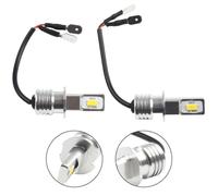 2Pcs H3 LED Fog Light Bulb Conversion Kit Super Bright Yellow DRL Lamp 3000K 80W