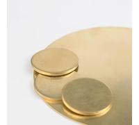 2Pcs H62 Brass Round Plate Sheets - 3mm Thickness, 10/15/20mm Diameter for Crafts, Models, and Repairs(3 * 0mm)