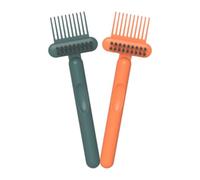 2pcs Hair Brush Cleaner Rake Pp Cleaning Tool for Removing Hair | Lightweight Hand Grip, Easy to Rinse, Suitable for Comb Care and Daily Styling Tool Maintenance
