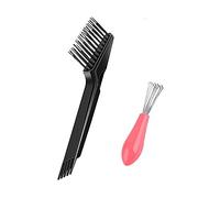 2pcs Hair Brush Cleaner Tool Set - Hair Brush Cleaning Tool,Hair Brush Cleaner Tool for Hair Dirt and Hair Removal,Mini Hair Brush Cleaner Tool,Hair Comb Cleaner,Comb Cleaning Brush for Home Salon Use
