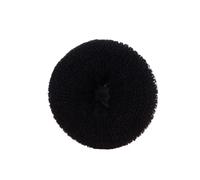 2PCs Hair Bun Braiders Maker Donut Foam Sponge Women Easy Big Ring Styling Tools Hairstyle Accessories(Black)