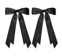 2pcs Hair Clip With Ribbon Bowknot Hairpin With Long Tail Hair Accessories Headwear Suitable For Various Hair Types