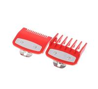2Pcs Hair Clipper Guide Comb Cutting Limit Standard Guards Attach Parts For Haircut Precision Trimming(Red)