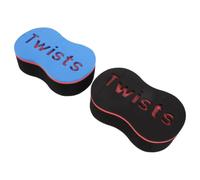 2pcs Hair Curling Sponge Twist Tool for Short Textured Hair, Red Blue