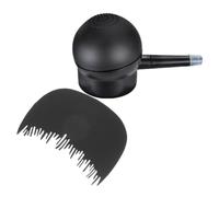 2pcs Hair Fiber Spray Applicator for Thinning Pump and Hairline Comb | Portable Kit, Precision Nozzle, Plastic and Silicone Build, Black Finish, for Barber Shop Use and Travel