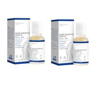 2PCS Hair Growth Serum Roll, Moisturizing Hair Care Roller Ball Essence: Gently Nourishes Scalp, Roller Ball Design for Shiny & Smooth Hair Care