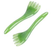 2PCS Hair Massager Scalp for Hair Growth, Resin Scalp Massager, Portable & Elegant Five-Tooth Growth Dredges Meridians for Home and On-the-Go Use