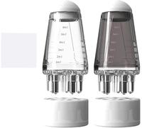 2pcs Hair Oil Applicator Bottle with Comb - Scalp Massager for Precise Root Application & Growth Oils - Easy Use for Even Dispensing