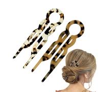 2PCS Hair Pins for Women,U Shaped Hair Pins,French Pins for Thick Hair,Twist Hair Pin,Hair Pin for All Hair Types,Hair Accessories for Women,P/in Curl Clips,Ha/ir Clips for Styling,Ha/ir Pins for Buns