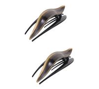 2pcs Hairpin Flat Hair Barrettes Flat Claw Clip Alligator French Clip Acetate Hair Claw Clip Concord Curved Hair Clips Jaw Clips for Hair Oval Hair Claw Mother Banana Acetic Acid