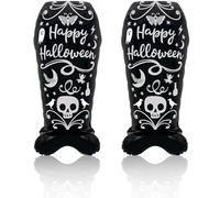 2PCS Halloween Balloons, Self-Inflating Tombstone and Skull Set for Graveyard Party Decor, Haunted House Displays and Gothic Themed Celebrations