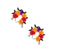 2pcs Halloween Bat Headband Plastic Spooky Hair Accessory for Women