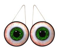 2pcs Halloween Glowing LED Eyes Hanging Ornament for Window Door Decor