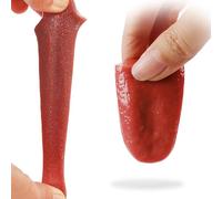 2Pcs Halloween Realistic Fake Tongue Rubber,Stretchy Artificial Tongue Prop Magic Tricks Tongues,Horrific False Tongues for Halloween Party Prank Jokes Toys Magicians Prop Tricks Accessories Gag Gifts