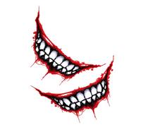 2pcs Halloween Season Bleeding Lips Mouth Stickers