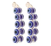 2pcs Halloween Season Evil Eye Banana Clips Blue Plastic Hair Claw