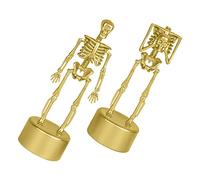 2pcs Halloween Skeleton Figurines for Table Decoration Realistic Poseable Skeletons for Spooky Decor for Halloween Parties and Themed Events