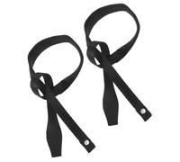 2pcs Halloween Trekking Stick Wristband Adjustable Nylon Strap | Black Ski Pole Leash, Comfortable Fit, Enhanced Stability, Wear Resistant Nylon for Outdoor Use