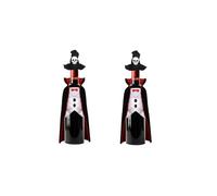 2PCS Halloween Wine Bottle Cover with Vampire, Funny Dracula Designs, Spooky Wine Topper Decoration, Horror Gifts for Halloween Party Favors, Home Decor