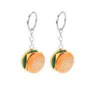 2Pcs Hamburger Simulation Cheeseburger Pendant Key Chain Key Ring Pendant Hamburger Handmade Jewelry for Hanging on Bag Key Women's Novelty Keychains Accessories, Car Keychain, Bobs Burgers Keychai