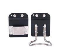 2pcs Hammer Loop for Belt Kit, Stainless Steel Hammer Holder Clip with Ruler Hook Holster Portable Multifunctional Belt Tools Compatible with Stiletto/Stanley