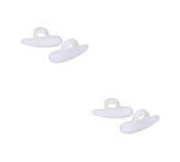 2Pcs Hammer Toe Cushions Silicone Protector Separator Gel Pads Temporary Corrector Straightener Guard Cyber Metal Fold Back Clips Paper Clamps Spring Clamps Binder Clothespins