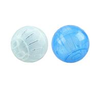 2Pcs Hamster Running Rolling Ball Toy, Transparent Hamster Exercise Ball, Small Animal Fitness Activity Toy For Gerbil Dwarf Hamsters Syrian, Relieves Boredom Increases Activity, 10cm/3.94 Inches