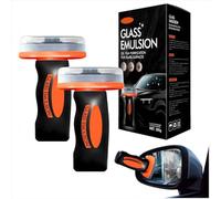 2Pcs Hand-Held Glass Emulsion Cleaner,Q4 Glass Guard Windscreen Cleaner,Automotive Oil Film Cleaning Brush,Automotive Windshield Oil Film Brush,Oil Film Remover for Car,Windows,Mirrors