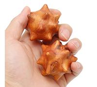 2Pcs Hand Massage Ball Composite Wooden Spiky Palm Relaxing Acupoint Massage Tools for Old People Office Workers Pain Relief