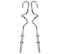 2pcs Hand Mixer Beaters, 304 Stainless Steel Hand Mixer Replacement Part for Kenwood Hand Mixers Accessories, Beater Length 17.5/21.5/18cm(D)