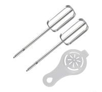 2pcs Hand Mixer Beaters Attachments, Replacement Whisk Attachments for Kenwood Beach Hand Mixers, Stainless Steel Electric Egg Beater Accessories for Blending Baking Milk Flour