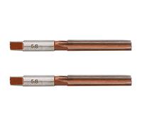 2PCS Hand Reamer System Straight Shank Conical Reamer for Boring Processing, H7 Tolerance Precision Tool with 6 Flutes, Suitable for Drilling and Milling (5/8 American Made for Hand use)