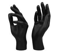 2pcs Hand Shaped Mannequin Display Stand for Rings and Bracelets Black