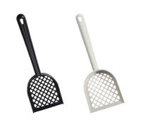 2pcs Handheld Cat Litter Shovel with Large Capacity PP Cleaning Scoop | Edges, Strong Filtering Action, Easy to Clean, Household Use for Cat and PET Litter Care