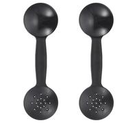 2pcs Handheld Eye Occluder Optometry Tool Polypropylene Black