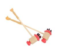 2pcs Handheld Knock Massage Hammer Massage Stick for Shoulder Legs | Wood and Plastic Build, Portable Manual Tool, Deep Muscle Massage at Home the Go