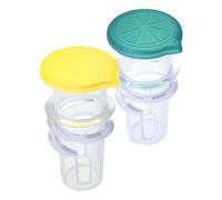 2Pcs Handheld Lemon Squeezer Clear Screw Top Juices Squeezer Manual Juices Extractors Portable Citruses Press Manual Extractors Portable Citruses Press For Drink Cooking