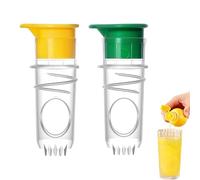 2Pcs Handheld Lemon Squeezer - Heavy Duty Manual Citrus Press for Fresh Juice, Perfect for Lemon, Lime, Orange & Grapefruit
