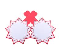 2pcs Handheld Score Board 12x8 Inch Single Sided Red Foam Board