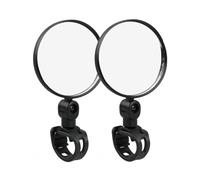 2PCS Handlebar Bike Mirror, 360° Adjustable Rotatable HD Wide Angle Convex Safety Bicycle Cycling Rear View Mirrors Compatible with 15mm-32mm Handlebars for Mountain Road Electric Motorcycle Bikes