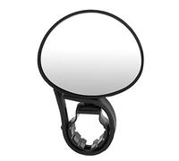2pcs Handlebar Bike Mirror, Handlebar Mount Bar End Mirror, Bicycle Handlebar Rear View Mirror Adjustable for Mountain Road Bikes, HD Shatterproof Abs Wide Angle Safety Mirror