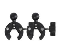 2PCS Handlebar Clamp Mount Base with 1''/25mm Ball,Compatible with RAM Mounts B Size Double Socket Arm and Bike Motorcycle Ball Phone Mount Holder