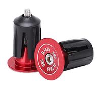 2pcs Handlebar Plug Aluminum Alloy Plastic Replaceable Practical Accessories (Red)