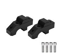 2pcs HandleBar Riser Mount Clamp CNC Aluminum Alloy Replacement for YAMAHA Tracer 900/GT 2015-2019 (Black)