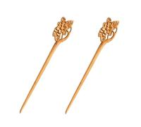 2Pcs Handmade Ancient Chinese Japanese Wood Hair Sticks Chopsticks Wooden Vintage Retro Carved Long Fork Pen Shawl Pins Sticks Hairpins Clips Barrettes, Hair Accessories