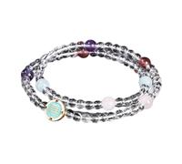 2PCS Handmade Colorful Crystal Beads Adjustable Wristband Suitable for Crystal Texture Party and Dating Crystal Jewelry