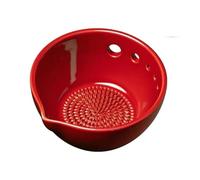 2Pcs Handmade Garlic Grater Herb Bowl Manual Grinding Tool Ginger Paste Plate Kitchen Brush For Kitchen(Color 2)