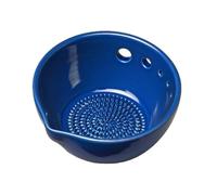 2Pcs Handmade Garlic Grater Herb Bowl Manual Grinding Tool Ginger Paste Plate Kitchen Brush For Kitchen(Color 3)